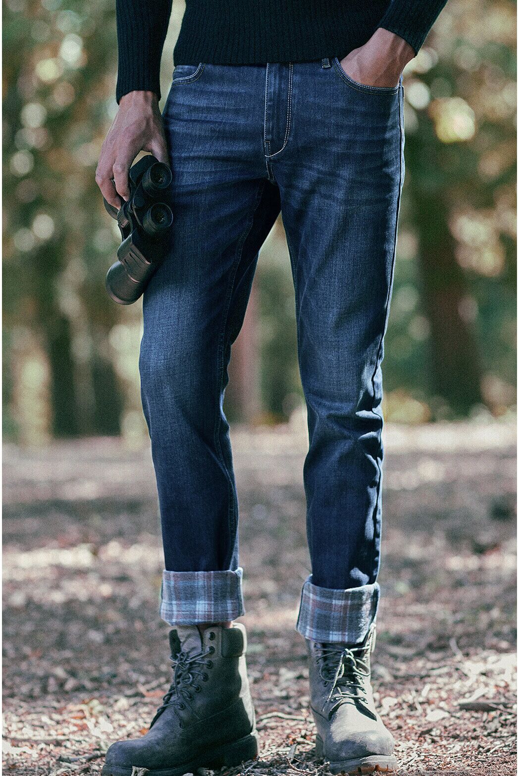 Мужские джинсы с флисовой подкладкой Ксиаоми Cotton Smith Carbon Fleece Printed Jeans