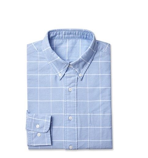 Рубашка VANCL American Classic Oxford Shirt (Dark Blue/Темно-голубой) 