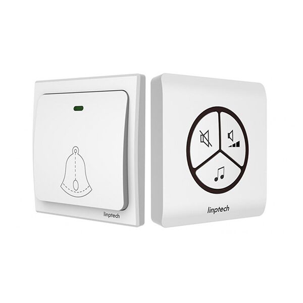 Беспроводной дверной звонок Linptech Self-powered Wireless Doorbell G1 (White) - 1
