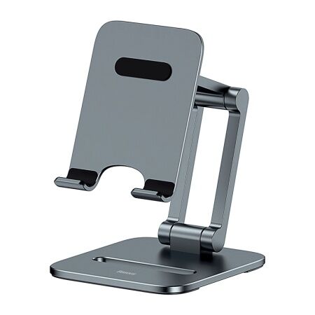 Настольная подставка BASEUS Biaxial Foldable Metal Stand (for Phones), серый - 2