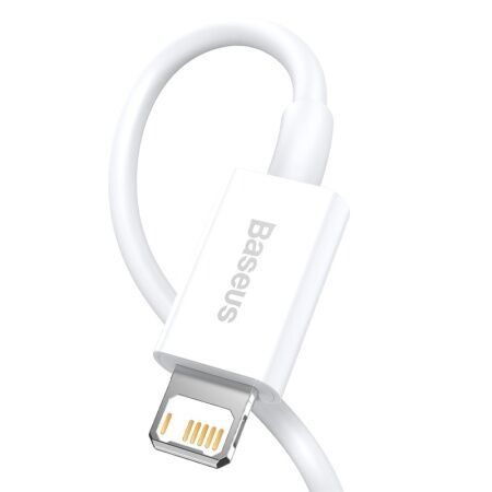 Кабель USB BASEUS Superior Series Fast Charging, USB - Lightning, 2.4А, 0.25 м, белый - 6