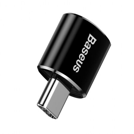 Переходник BASEUS Male OTG, Type-C - USB, 2.4А, черный, OTG - 5