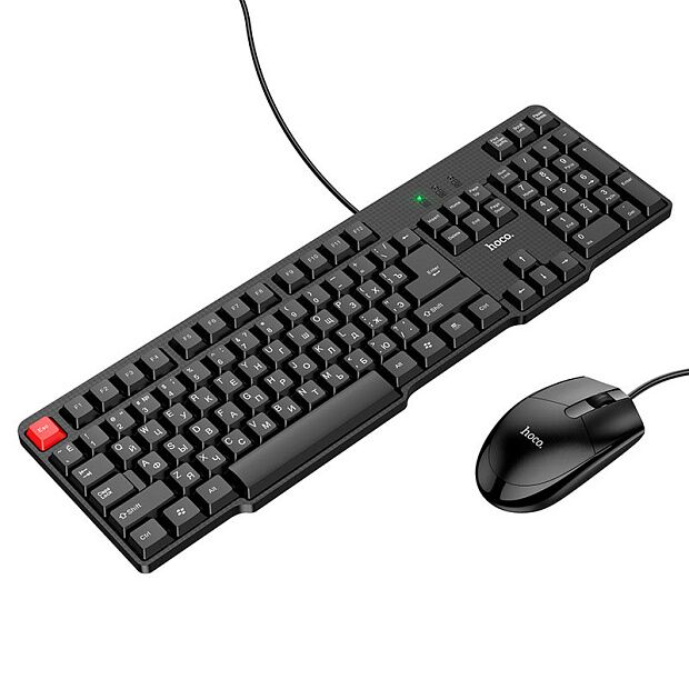 Игровая клавиатура и мышь Hoco GM16 Business (комплект) (Black) - 1