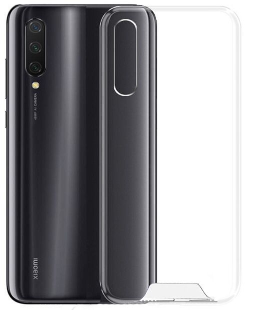 Чехол-накладка для Xiaomi Mi 9 Lite силиконовый  (Прозрачный) - 4