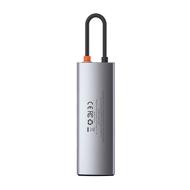 Переходник BASEUS Metal Gleam Series 8-in-1, Разветвитель, Type-C - USB3.0  USB2.0  HDMI  PD  4K - 2