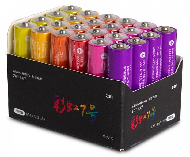 Батарейки AAA - ZMI Rainbow ZI7 (AA724) (24шт) - 1