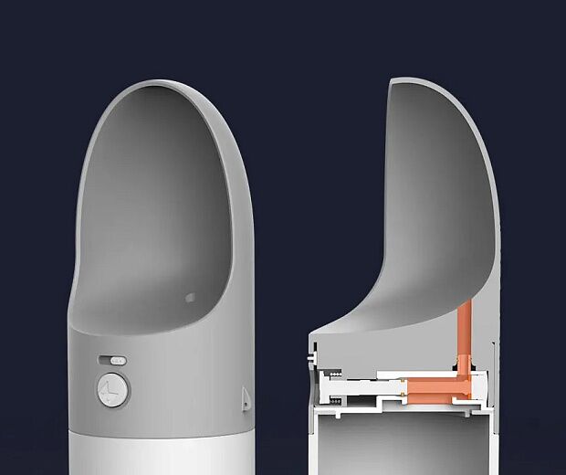 Дорожная поилка для животных Moestar Rocket Portable Pet Cup (430 ml) (Gray) - 3