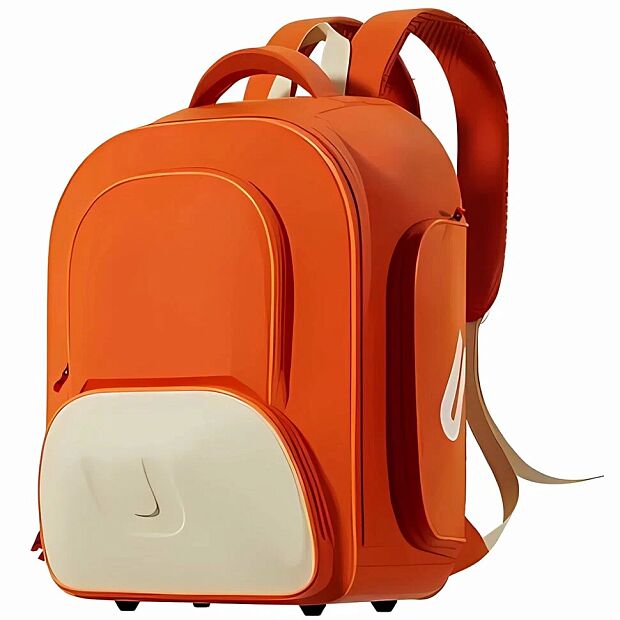 Рюкзак школьный UBOT Expandable Spine Protection Schoolbag 28L (оранжевый/бежевый) 