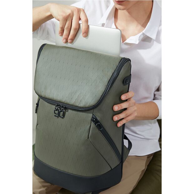 Рюкзак NINETYGO FULL OPEN Business Travel Backpack (Green) RU - 8