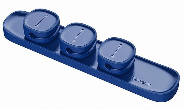 Держатель для проводов Baseus Peas Cable Clip (Blue/Синий) - 1