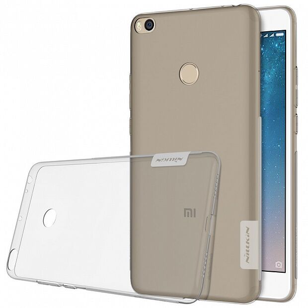 Силиконовый чехол для Xiaomi Mi Max 2 Nillkin TPU Case (Gray/Серый-Прозрачный) 