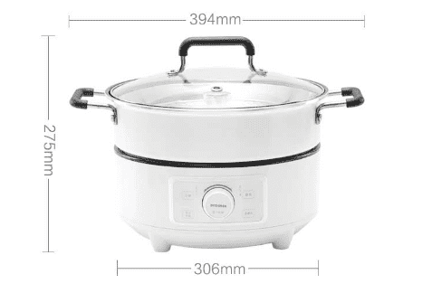 Пароварка Qcooker Electric Hot Pot (White/Белый) - 2