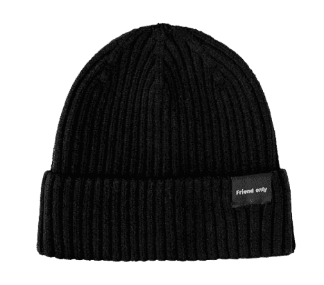 Шапка Friend Only Fashion Warm Velvet Knit Hat (Black/Черный) - 1