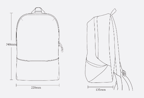 Xiaomi Zanjia Lightweight Big Backpack (Green) - 2