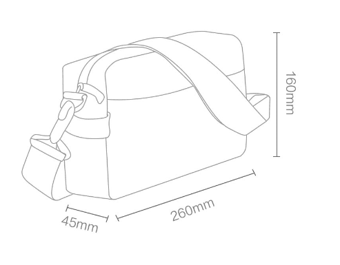 Сумка-мессенджер Skah Casual Shoulder Crossbody Bag (Grey/Серый) - 3