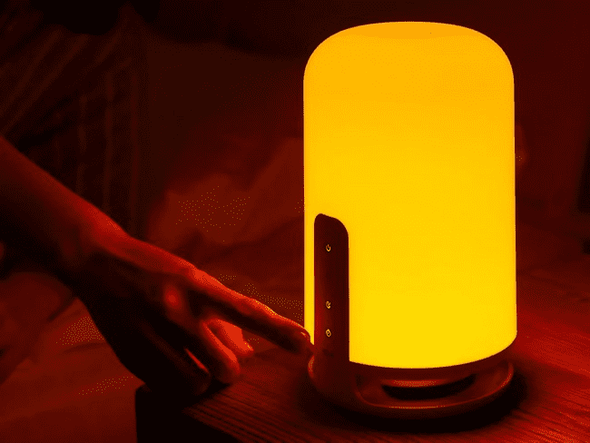 Работа лампы Xiaomi Midian Zero Blu-ray Bedside Sleep Lamp в ночном режиме