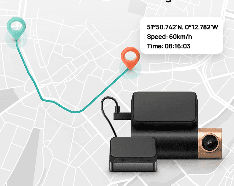 Пример работы GPS модуля для 70mai External GPS Module (GPS03)