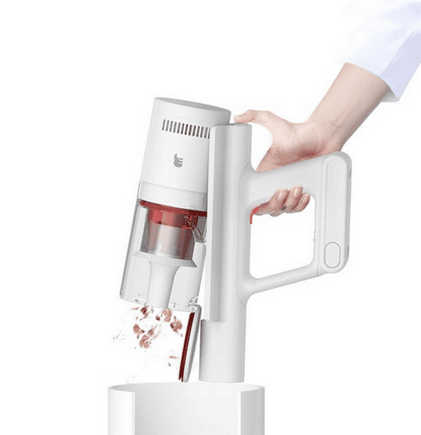 Пылесборник Shunzao Handheld Vacuum Cleaner Z11 Pro с открытой крышкой