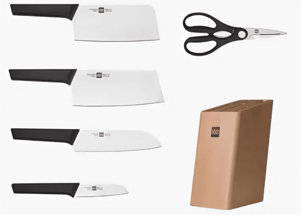 Комплектация набора HuoHou 6-Piece Kitchen Knife Set Lite HU0058 