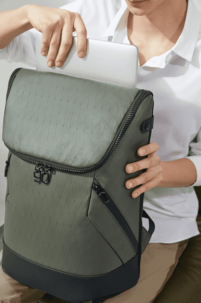 Рюкзак NINETYGO FULL OPEN Business Travel Backpack (Green) RU - 2